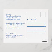 Vacances En Aluminium Carte postale Foil Foil de Noël (Verso)