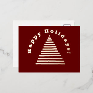 Vacances En Aluminium Carte postale - Vœux de Noël