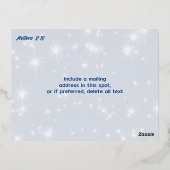 Vacances En Aluminium Écriture de Noël Etoile de Noël Carte postale (Verso)