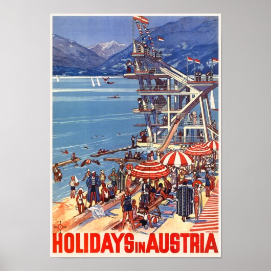 Vacances en Autriche Poster vintage 1933 (Devant)
