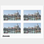 Vacances en Venise paysage autocollant rectangulai (Feuille)