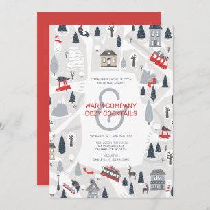 Vacances en ville Noël Fête Invitation