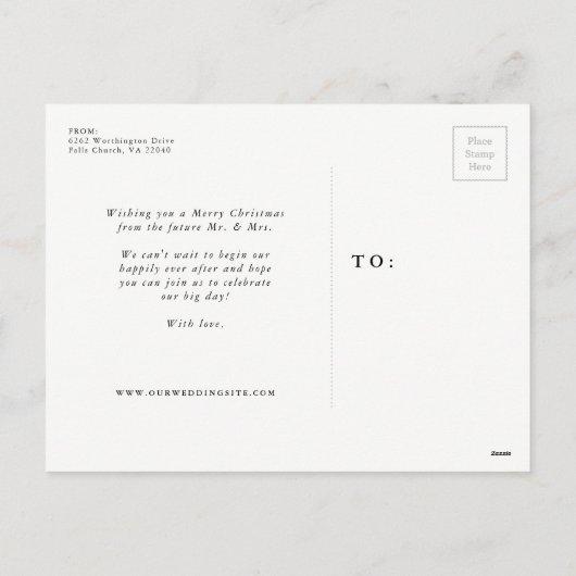 Vacances enregistrer la date carte postale photo r (Dos)