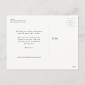 Vacances enregistrer la date photo carte postale (Dos)