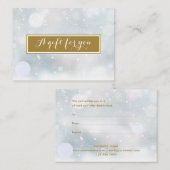 Vacances Entreprise Certificat cadeau Scène de nei (Devant / Derrière)