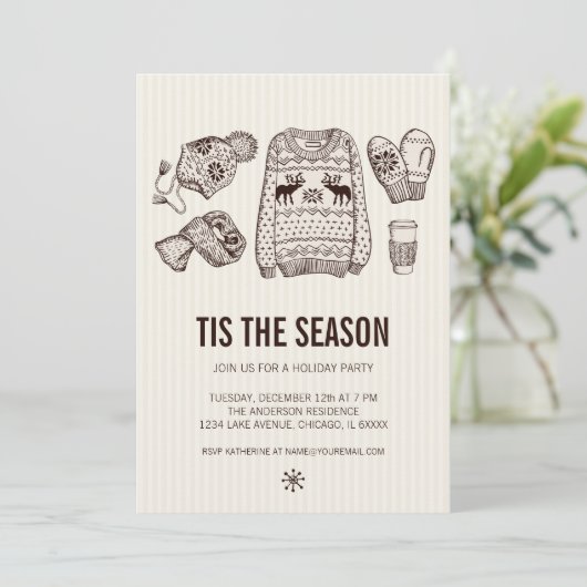 Vacances Essentiels Fête Invitation (Debout devant)