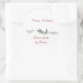 Vacances Étiquette d'hiver (Sac)