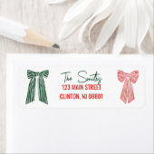 Vacances - Étiquettes de adresse (En situation)