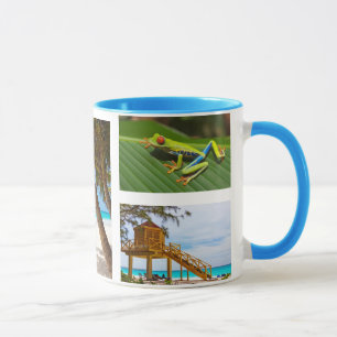 Vacances exotiques Photo Collage Café Mug