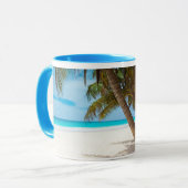 Vacances exotiques Photo Collage Café Mug (Devant gauche)