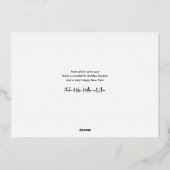 Vacances familiales modernes Photo Christmas Gold (Verso)