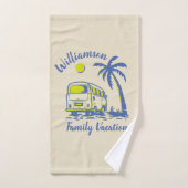 Vacances familiales personnalisées (Serviette à main)
