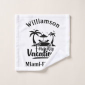 Vacances familiales personnalisées (Gant de toilette)