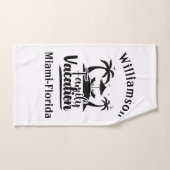 Vacances familiales personnalisées (Serviette à main)