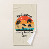 Vacances familiales personnalisées (Serviette à main)