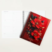 Vacances Fleurs Rouges (Devant avec enveloppe)