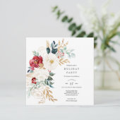 Vacances Florales luxuriantes Étincelle Invitation (Debout devant)