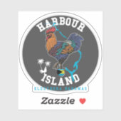 Vacances Harbour Island Bahamas Sticker Cruise (Feuille)