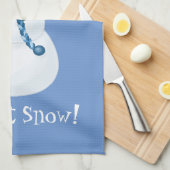 Vacances hiver Snowman serviette de cuisine (Quart Plié)