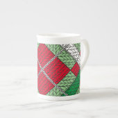 VACANCES JACQUARD KNIT Bone China Mug (Devant droit)