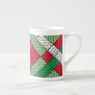VACANCES JACQUARD KNIT Bone China Mug