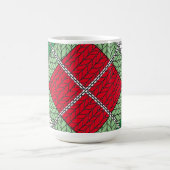 VACANCES JACQUARD KNIT Tall White Mug (Centre)