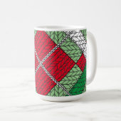VACANCES JACQUARD KNIT Tall White Mug (Devant droit)