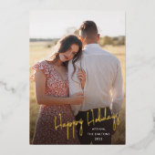 Vacances Joyeuses Modernes Simple Script Photo (Recto)