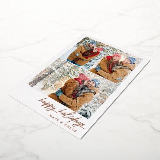 Vacances Joyeuses Simples Noël Multi-Photo (Rotation)