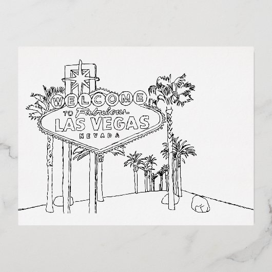 Vacances Las Vegas Dessin Vacances Art Voyage (Recto)
