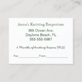 Vacances Lights Entreprise Certificat Cadeau Entre (Dos)