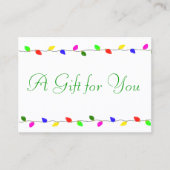 Vacances Lights Entreprise Certificat Cadeau Entre (Devant)