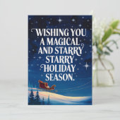 Vacances magiques - Carte de Noël (Debout devant)