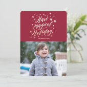 vacances magiques Papier Carte photo de vacances (Debout devant)