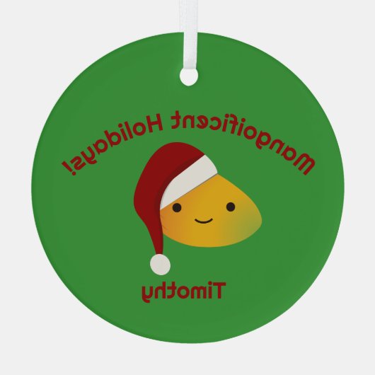 Vacances Mangoibles Père Noël Mango Ornement en ve (Verso)