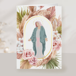 Vacances Métallisée Carte de prière mémorielle de sympathie catholique