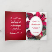 Vacances Métallisée Carte de voeux de Noël (Couchage intérieur)