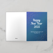 Vacances Métallisée Carte de voeux pliée (Mise à l'extérieur)