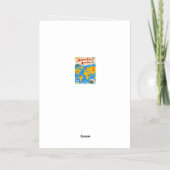 Vacances Métallisée Carte du monde parsemée d'épingles en forme de cœu (Verso)