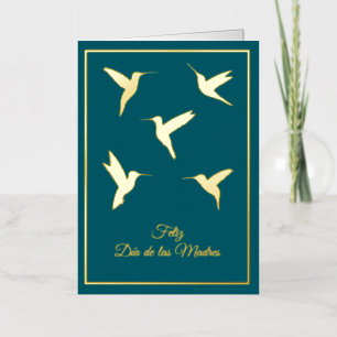 Vacances Métallisée Carte Feliz Dia De Las Madres