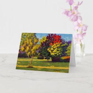Vacances Métallisée Couleurs brillantes de la carte de voeux Autum Foi