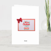 Vacances Métallisée Noël de carte (Verso)