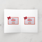 Vacances Métallisée Noël de carte (Couchage intérieur)