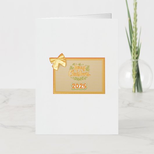 Vacances Métallisée Noël de carte (Recto)