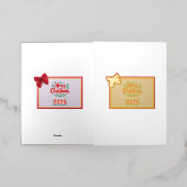 Vacances Métallisée Noël de carte (Mise à l'extérieur)