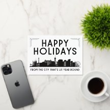 TOUJOURS ÉCLAIRÉ Vegas Happy Holidays Carte de voe