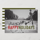 VACANCES MODERNES | CARTE PHOTO de vacances (Devant / Derrière)