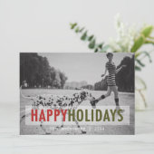 VACANCES MODERNES | CARTE PHOTO de vacances (Debout devant)