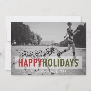 VACANCES MODERNES CARTE PHOTO de vacances