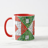 VACANCES MOSAIC Rouge Combo Mug (Gauche)